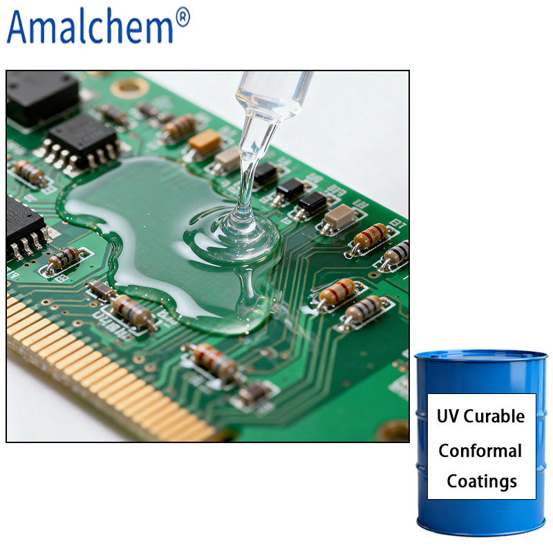 Durable & Low Surface Tension UV Dual Cure Fluorocarbon Resin for Reliable Conformal Coating (باللغة الإنجليزية)