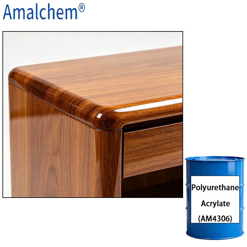 AM4306 أكريلات البولي يوريثان القابل للعلاج بالأشعة فوق البنفسجية -ثبات الألوان المتميزة والصلابة لتطبيقات الأظافر والحبر والطلاء عالية الأداء