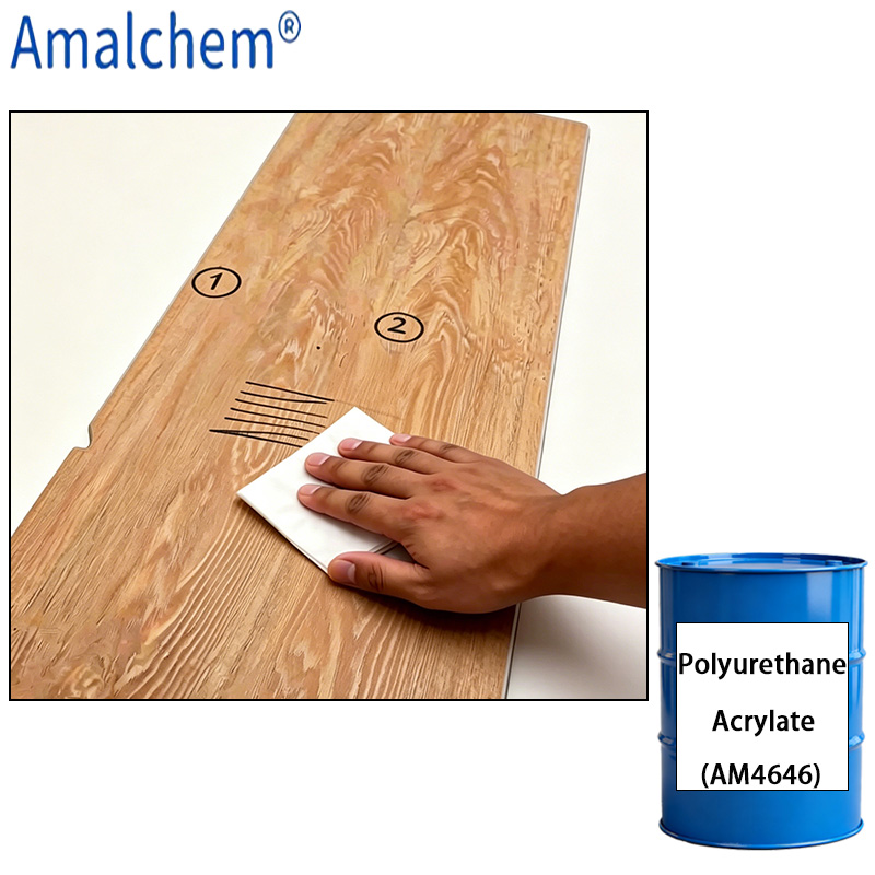 AM4646 UV Polyurethane Acrylate -Anti-Graffiti, Sweat-Resistant & Long-Lasting Stain Resistance for UV Coating and Wood Topcoats.
