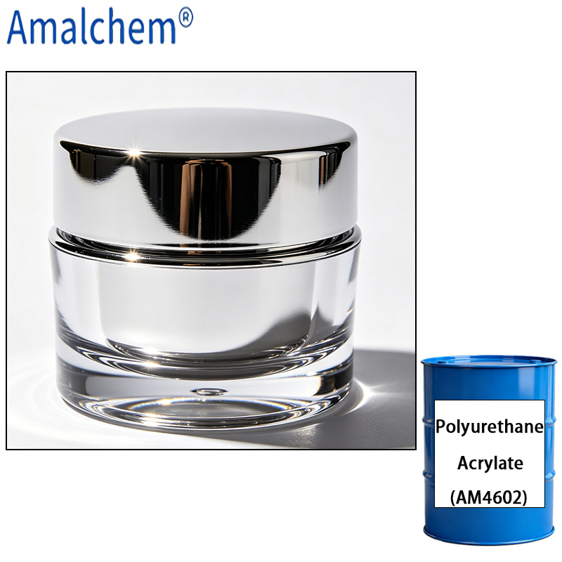AM4602 UV معالجة البولي يوريثان أكريلات Oligomer -استثنائية الاحتكاش المقاومة والصلابة عالية للمعادن التفريغ القاعدية و PVC الطبقات الواقية الأرضية