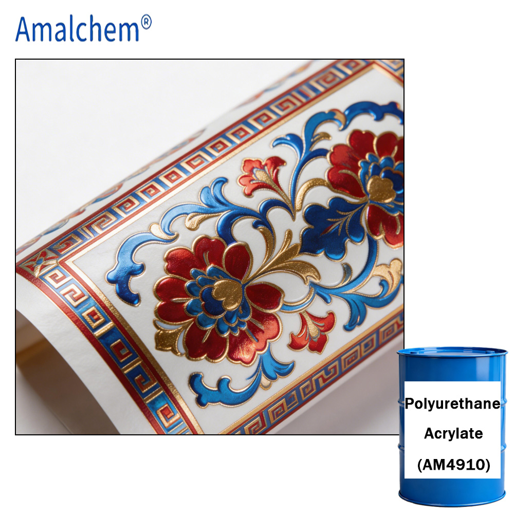 AM4910 أكريلات البولي يوريثان القابل للعلاج بالأشعة فوق البنفسجية -مقاومة السحج الفائقة والعلاج عالي السرعة للطلاء المقاوم للأغطية فائقة المقاومة وأنظمة الحبر فوق البنفسجية